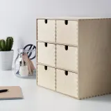 IKEA MOPPE (ИКЕА МОППЕ) — Миникомод, берёзовая фанера 31x18x32 см — фото 4