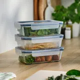 IKEA 365+ (ИКЕА 365+) — Контейнер для еды с крышкой, прямоугольный/стекло 1.0 л — фото 2