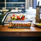 IKEA 365+ (ИКЕА 365+) — Контейнер для еды с крышкой, прямоугольный/стекло 1.0 л — фото 6