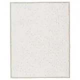 IKEA LEN (ИКЕА ЛЕН) — Одеяльце, белый бежевый/в горошек муслин 80x100 см — фото 7
