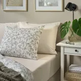 IKEA VÅRVIAL (ИКЕА ВОРВИАЛ) — Простыня на резинке, бежевая 160x200 см — фото 3