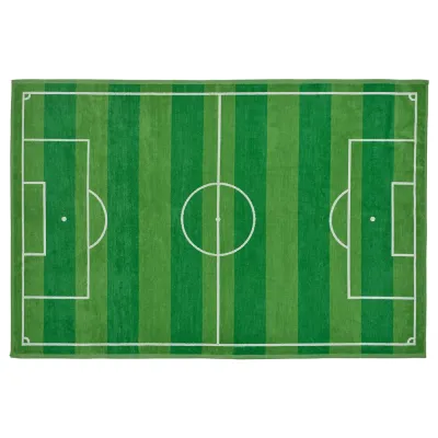 IKEA SPORTSLIG (ИКЕА СПОРТСЛИГ) — Полотенце банное, зелёное/футбольное поле 100x150 см