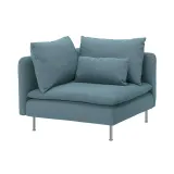 IKEA SÖDERHAMN (ИКЕА СЁДЕРХАМН) — Чехол на угловую секцию, Фридтуна тёмный серо-синий — фото 2