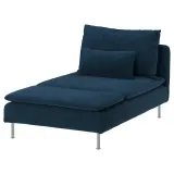 IKEA SÖDERHAMN (ИКЕА СЁДЕРХАМН) — Чехол на секцию шезлонга, Келинге тёмно-синий — фото 2