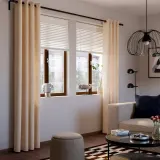 IKEA SANELA (ИКЕА САНЕЛА) — Штора, 2 шт., светло-бежевый/на люверсах 140x260 см — фото 2