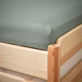 IKEA VÅRVIAL (ИКЕА ВОРВИАЛ) — Простыня на резинке для тахты, серо-зелёный 80x200 см — фото 3