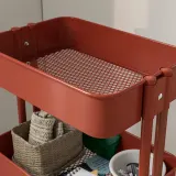 IKEA RÅSKOG (ИКЕА РОСКОГ) — Тележка, красно-коричневый 35x45x77 см — фото 4