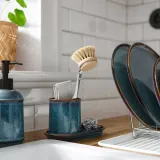 IKEA TVÅLSJÖN (ИКЕА ТВОЛШЁН) — Комплект для ванной, 3 шт., синий — фото 3