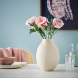 IKEA BLODBJÖRK (ИКЕА БЛОДБЙЁРК) — Ваза, бежевый 25 см — фото 4