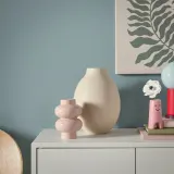 IKEA BLODBJÖRK (ИКЕА БЛОДБЙЁРК) — Ваза, бежевый 25 см — фото 5