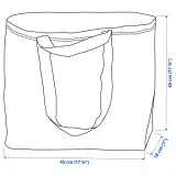 IKEA ROMELSÖN (ИКЕА РОМЕЛСЁН) — Сумка средняя, рисунок кит 45x18x45 см 36 л — фото 5