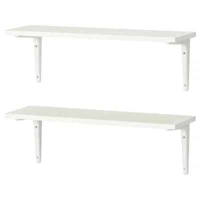 IKEA BURHULT (ИКЕА БУРХУЛТ) — / SIBBHULT Полка настенная комбинация, белый/белый 59x20 см