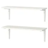 IKEA BURHULT (ИКЕА БУРХУЛТ) — / SIBBHULT Полка настенная комбинация, белый/белый 59x20 см — фото 1