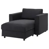 IKEA VIMLE (ИКЕА ВИМЛЕ) — Чехол на шезлонг, Хилларед антрацит — фото 3