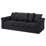 IKEA GRÖNLID (ИКЕА ГРЁНЛИД) — Чехол на 3-местный раскладной диван, Хилларед антрацит — фото 2