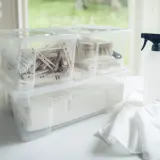 IKEA SAMLA (ИКЕА САМЛА) — Контейнер с крышкой, прозрачный 28x20x14 см/5 л — фото 3