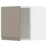 IKEA METOD (ИКЕА МЕТОД) — Шкаф навесной, белый/Упплёв матовый тёмно-бежевый 40x40 см — фото 1
