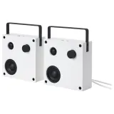 IKEA VAPPEBY (ИКЕА ВАППЕБЙ) — Bluetooth-колонки, белые, 2 шт., поколение 3, 20x20 см — фото 1