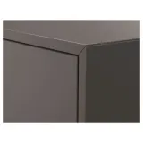 IKEA EKET (ИКЕА ЕКЕТ) — Комбинация шкафов с ножками, тёмно-серый/чёрный металл 35x35x80 см — фото 4