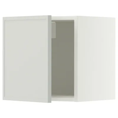 IKEA METOD (ИКЕА МЕТОД) — Шкаф навесной, белый/Аспудден светло-серый 40x40 см