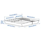 IKEA UPPDATERA (ИКЕА УППДАТЕРА) — Лоток для столовых приборов с отделением для ножей, светлый бамбук 52x50 см — фото 3
