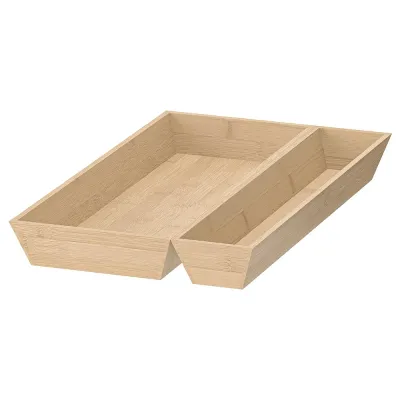 IKEA UPPDATERA (ИКЕА УППДАТЕРА) — Вкладыш для ящика, 2 предмета, бамбук 30x50 см