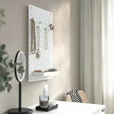 IKEA SKÅDIS (ИКЕА СКОДИС) — Перфорированная панель, комбинация, белая 36x56 см — фото 3