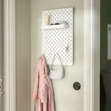 IKEA SKÅDIS (ИКЕА СКОДИС) — Перфорированная панель, комбинация, белая 36x56 см — фото 4