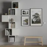 IKEA EKET (ИКЕА ЕКЕТ) — Комбинация настенных шкафов, белая 80x35x210 см — фото 8