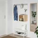 IKEA EKET (ИКЕА ЕКЕТ) — Шкаф навесной со стеклянной дверцей, имитация беленого дуба 35x35x35 см — фото 3