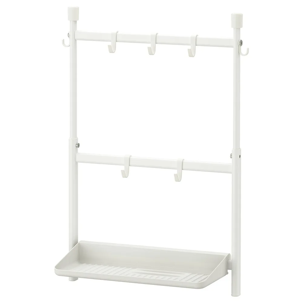 IKEA SUNNERSTA (ИКЕА СУННЕРСТА) — Кухонный органайзер, комплект, без сверления/сушилка/крючок белый