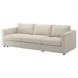 IKEA VIMLE (ИКЕА ВИМЛЕ) — Чехол на 3-местный раскладной диван, Гуннаред бежевый — фото 3