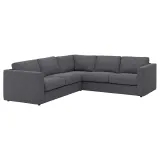 IKEA VIMLE (ИКЕА ВИМЛЕ) — Чехол на угловой диван, 4-местный, Гуннаред средне-серый — фото 3