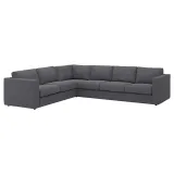 IKEA VIMLE (ИКЕА ВИМЛЕ) — Чехол на угловой диван, 5-местный, Гуннаред средне-серый — фото 3
