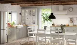 IKEA METOD (ИКЕА МЕТОД) — Шкаф навесной, белый/Лерхюттан, светло-серый 40x40 см — фото 2