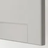 IKEA METOD (ИКЕА МЕТОД) — Шкаф навесной, белый/Лерхюттан, светло-серый 40x40 см — фото 3