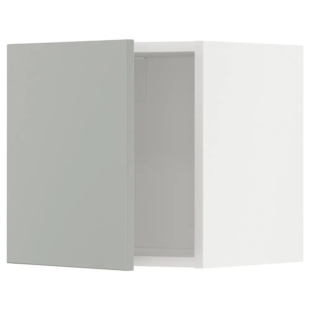 IKEA METOD (ИКЕА МЕТОД) — Шкаф навесной, белый/Хавсторп светло-серый 40x40 см