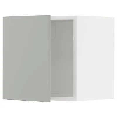 IKEA METOD (ИКЕА МЕТОД) — Шкаф навесной, белый/Хавсторп светло-серый 40x40 см