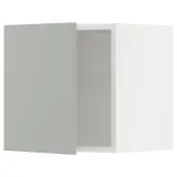 IKEA METOD (ИКЕА МЕТОД) — Шкаф навесной, белый/Хавсторп светло-серый 40x40 см — фото 1