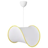 IKEA GREJSIMOJS (ИКЕА ГРЕЙСИМОЙС) — / HAVSDJUP Лампа подвесная, белый/жёлтый 45 см — фото 1