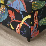 IKEA STRANDMON (ИКЕА СТРАНДМОН) — Чехлы для кресла и пуфа, Стигсбо разноцветный/чёрный — фото 4