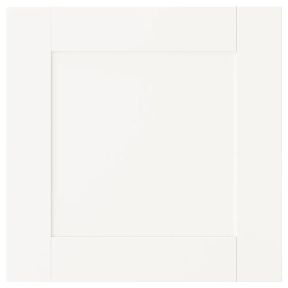 IKEA SANNIDAL (ИКЕА САННИДАЛ) — Дверь с петлями, белый 40x40 см