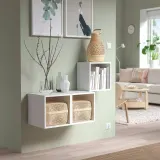 IKEA EKET (ИКЕА ЕКЕТ) — Комбинация навесных шкафов, белый 105x35x70 см — фото 2