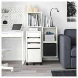 IKEA EKET (ИКЕА ЕКЕТ) — Комбинация навесных шкафов, белый 105x35x70 см — фото 3
