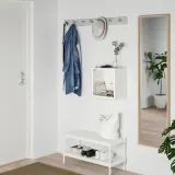IKEA EKET (ИКЕА ЕКЕТ) — Шкаф навесной со стеклянной дверью, белый 35x25x35 см — фото 2
