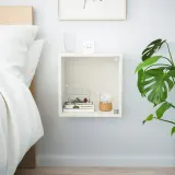 IKEA EKET (ИКЕА ЕКЕТ) — Шкаф навесной со стеклянной дверью, белый 35x25x35 см — фото 3