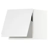IKEA METOD (ИКЕА МЕТОД) — Шкаф навесной горизонтальный, белый/Воксторп глянцевый белый 40x40 см — фото 1