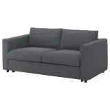 IKEA VIMLE (ИКЕА ВИМЛЕ) — Чехол на 2-местный раскладной диван, Гуннаред средне-серый — фото 3