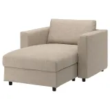 IKEA VIMLE (ИКЕА ВИМЛЕ) — Чехол на шезлонг, Hillared бежевый — фото 2