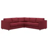 IKEA VIMLE (ИКЕА ВИМЛЕ) — Чехол на угловой диван 4-местный, Lejde красно-коричневый — фото 2